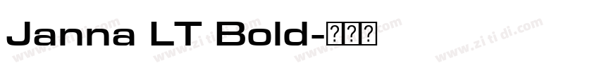 Janna LT Bold字体转换